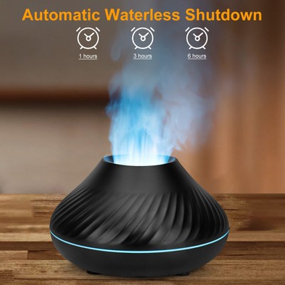 Volcano Feuer Flamme USB Diffusor Aromatherapie Luftbefeuchter für Zimmer Öl