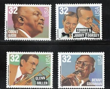 3096 - 3099 * BIG BAND LEADERS  *   U.S. Postage  Stamps Set Of 4 MNH