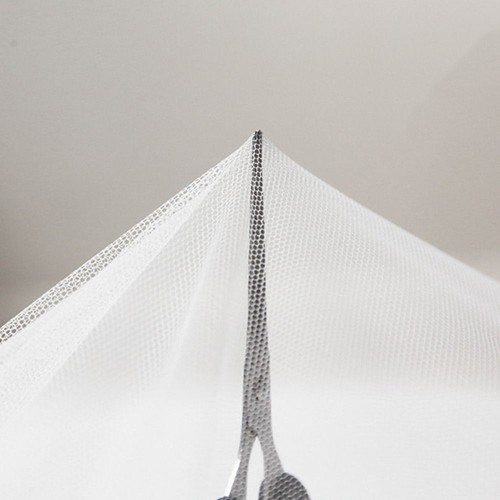 Polyester Fabric Floral Print Mosquito Net Insect Proof Summer Netting Student - Picture 8 of 14