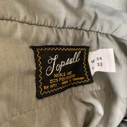 Vintage Topsall Men’s 32 x 31 Houndstooth Black Brown Polyester Pants 1960’s - Picture 10 of 11