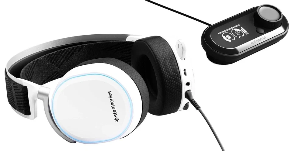 SteelSeries Arctis Pro + GameDAC Wired Gaming Headset White for PS5/PS4 and PC - Image 2 of 4