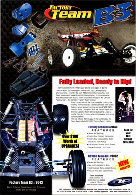 Team Associated RC10B3 Print Ad Wall Art Decor Ephemera