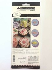 spillo per fiori decomania pasta di zucchero 4 pezzi decorazione torte
