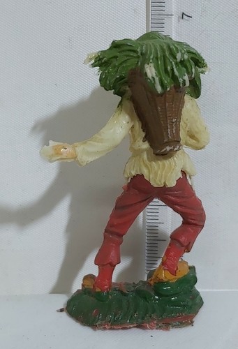 I103262 Pastorello Presepe - Statuina in plastica NARDI - Uomo con cesta - Bild 2 von 2