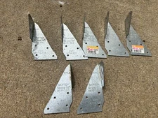 NOS 7-pack lot Simpson Strong Tie H4L & H4R 20-Gauge ZMAX Hurricane Tie strap