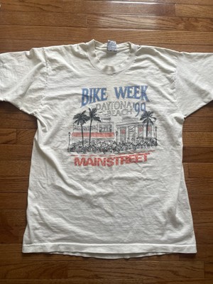 Vintage SIngle Stitch Main Street Bike Week 1999 Daytona FL Crazy Bobs Shirt XL