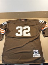 Authentic Jim Brown Mitchell Ness 1964 Cleveland Browns Jersey Size 60