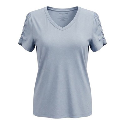 Universal Thread Women s XS Gray V-Neck Short Sleeve T Shirt Lightweight