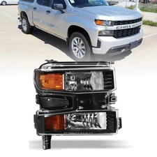 Driver Side Headlight For 2019-2022 Chevrolet Chevy Silverado 1500 Assembly Lamp