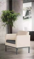 Luxus Sessel BüRoeinrichtung Arbeitszimmer Polster Stoff Sitz Textil Neu