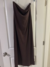 Women’s Knit Tube Dress – A New Day™ Brown Size L