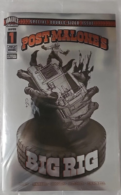 Post Malone's Big Rig #1 2025 Gooden & Cahoon Foil Cover Vault Comics EB70