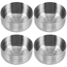 4 PCS Stainless Steel Cocktail Shaker Lid Replacement for 350ml Shaking Cup