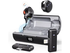 Moman Coin Wireless Lavalier Microphone for iPhone/Android/Camera/Laptop/PC New