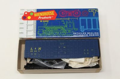 #ad HO Scale Roundhouse 1802 50#x27; Waffle Box Car Lamp;N 402211 Blue Kit $12.89