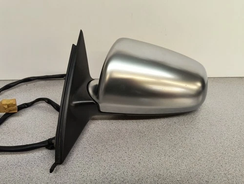 04-08 Audi S4 Left Driver LH Side Door Mirror Polished Aluminum OEM