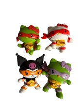 McDonald's Teenage Mutant Ninja Turtles Hello Kitty Happy Meal Toys LOT OF 4