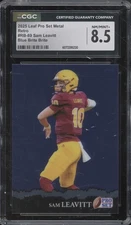 2025 Leaf Pro Set Metal Blue Brite Brite Sam Leavitt 25/25 RC NM-MT+ CGC 8.5