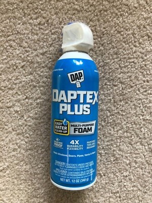 DAP DAPTEX PLUS Multi-Purpose Foam, Paintable, Toolable, Reusable.