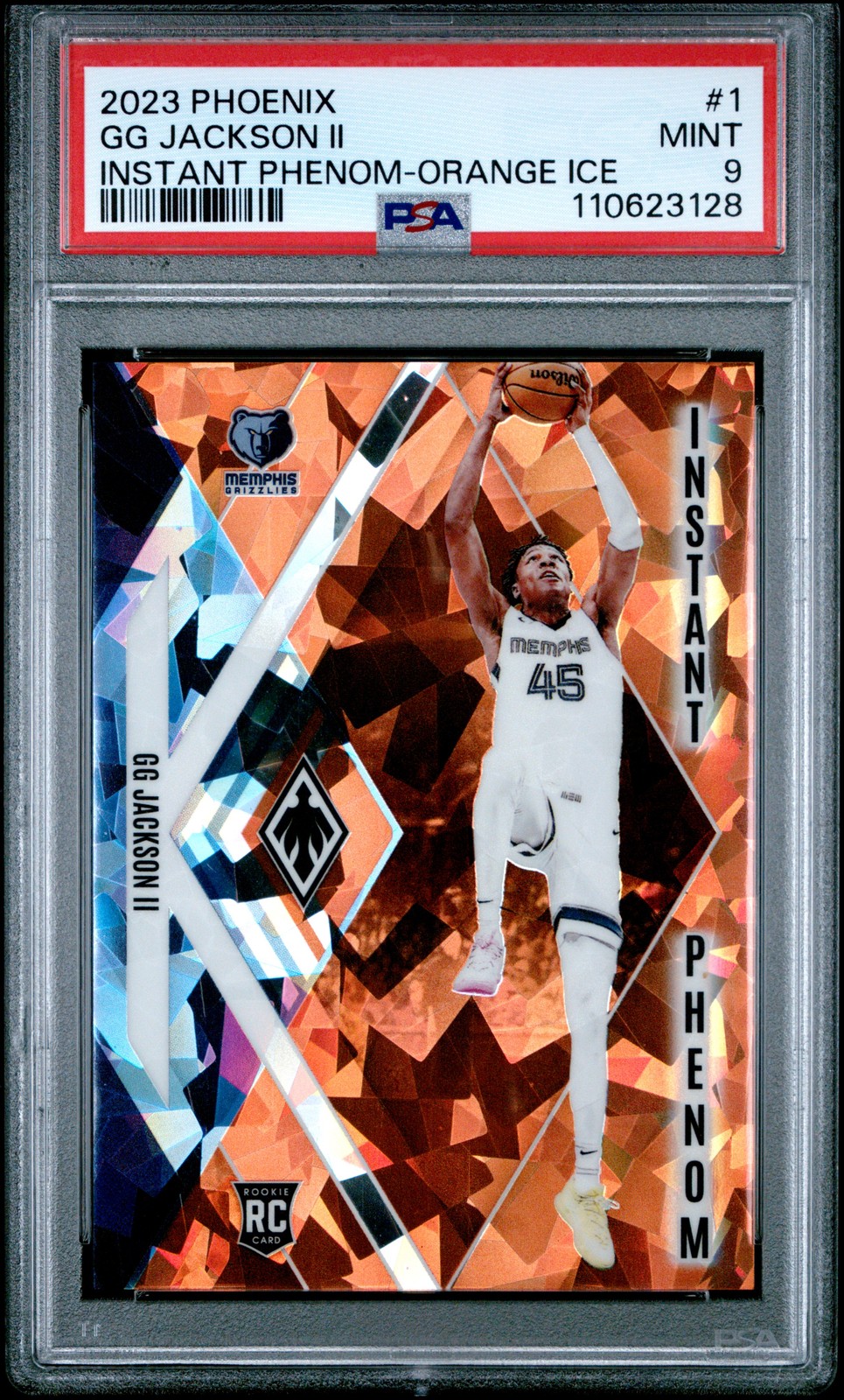 2023 PANINI PHOENIX INSTANT PHENOM ORANGE ICE #1 GG JACKSON II 199/249 PSA 9