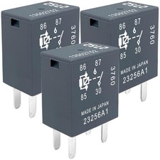 3-Pack 13502752 12V 30A 4-Pin SPST Electrical Relay - Compatible with GM Vehicle
