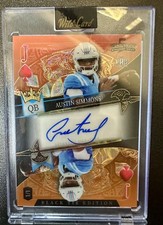 Wild Card 2026 Black Tie Austin Simmons Rookie Autograph 1/1 PRC. rookie card picture