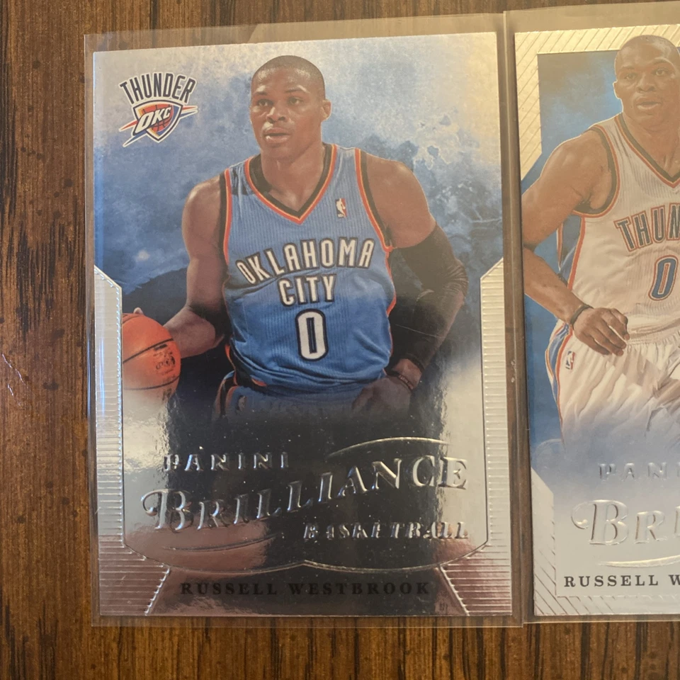 2013 Panini Brilliance Russell Westbrook #33 & #2  - Image 2 of 4