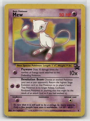 Mew - Wizards Black Star Promos 8 - Promo - MP - Pokemon