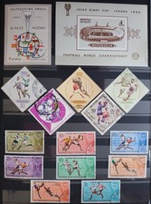 FOOTBALL. SOCCER. 1966-ENGLAND. FIFA WORLD CHAMPIONSHIP. 34 STAM. LOT IN GERMANY