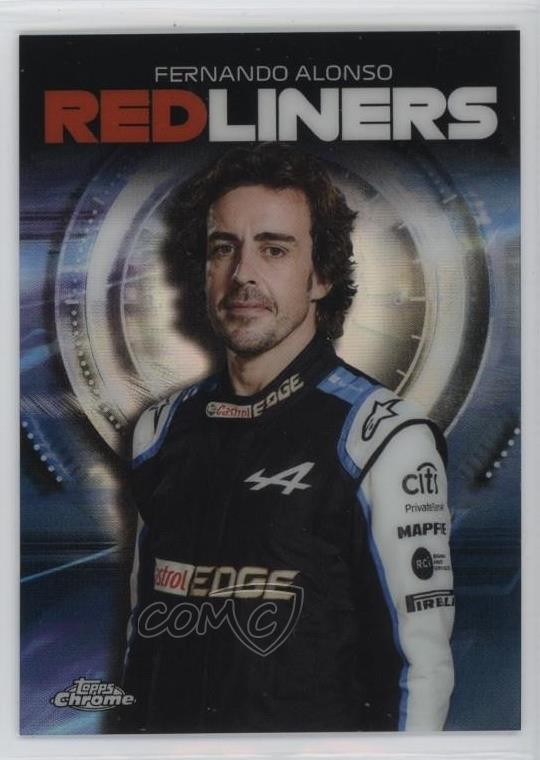 2021 Topps Chrome Formula 1 Redliners Max Out Fernando Alonso #RL-6 1hr0