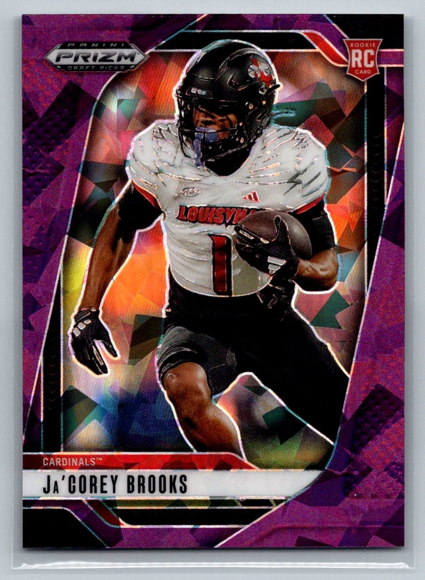 Ja'Corey Brooks #d/199 Rookie Prizm Draft #50 Purple Ice