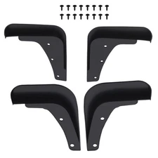 Car Mud Flaps Splash Guards Kit for Mitsubishi Lancer DE ES 2008-2017 Black Set