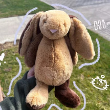 Authentic Jellycat 31CM Bashful Brown Bunny Brand New Tag Festive Christmas Gift