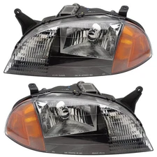 For 98-01 Metro & Swift Headlight Headlamp Halogen Head Light w/o Bulb PAIR SET
