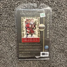 Dimensions The Gold Collection Petites Cross Stitch Kit 5"X7"- Believe In Santa