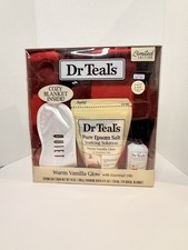 Dr Teal's WARM VANILLA GLOW 4 Piece Gift Set Limited Edition NEW IN BOX.