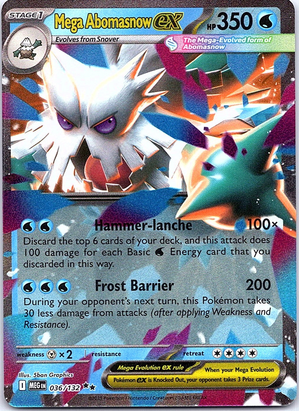ME01: Mega Evolution #036/132 Mega Abomasnow ex
