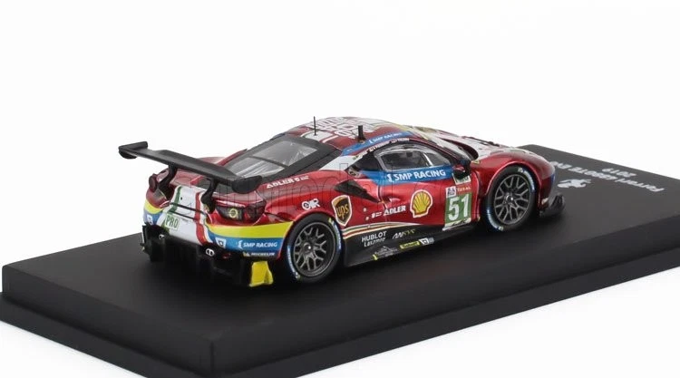 MODELLINO AUTO STATICO FERRARI 488 GTE WINNER LE MANS 2019 CALADO PIERGUIDI 1/64 - Immagine 3 di 4