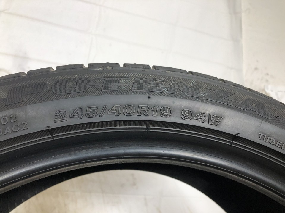 [1] Bridgestone Potenza RE050A RFT Run Flat P245/40R19 245 40 19 Tire ...