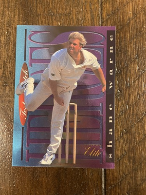 #ad Shane Warne 1996 Futura Elite Heroes 38 Cricket $29.99