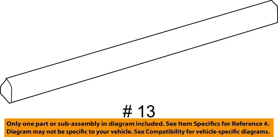 Tira de sellado para Chevrolet SS 2014-2017 ASM-RR S/D W 92292207 - NUEVO OEM Foto 3 de 3