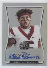 2020 Leaf Metal Draft Portrait Silver Rainbow 19/60 Michael Pittman Jr Auto 00e5