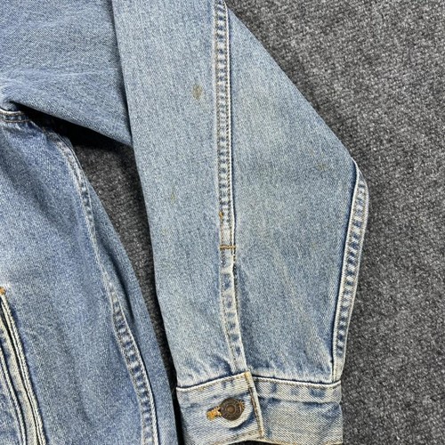 Vintage Levis Denim Jacket Mens Large Light Blue Wash Trucker 70507-4890 90s by Levi's, Size L, $54.13 - Photo 8