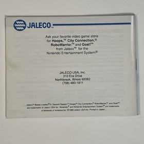 Bases Loaded 2: Second Season + Bases Loaded (Cart & Manual ) Nintendo NES