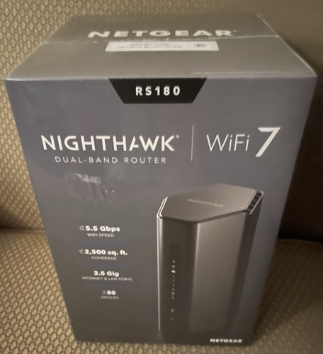 NETGEAR Nighthawk Dual-Band WiFi 7 Router RS180