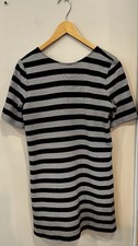 Gap Women’s Large Black White Striped Dress