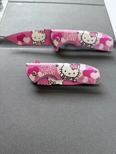 8.5" Hello Kitty Tactical Super Knife Spring Assisted Open Blade Folding Knife