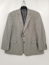 Stafford Adult Mens Size 50R Gray 1 Piece Blazer