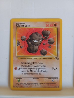 Pokémon Kleinstein 47/62 DE Common Fossil 1999