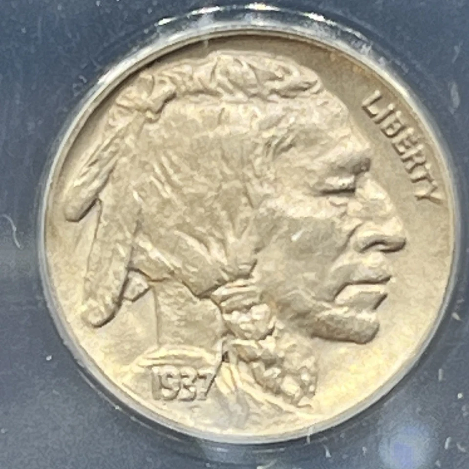 1937-D Buffalo Nickel     ANACS AU58 11DA25 - Image 2 of 4